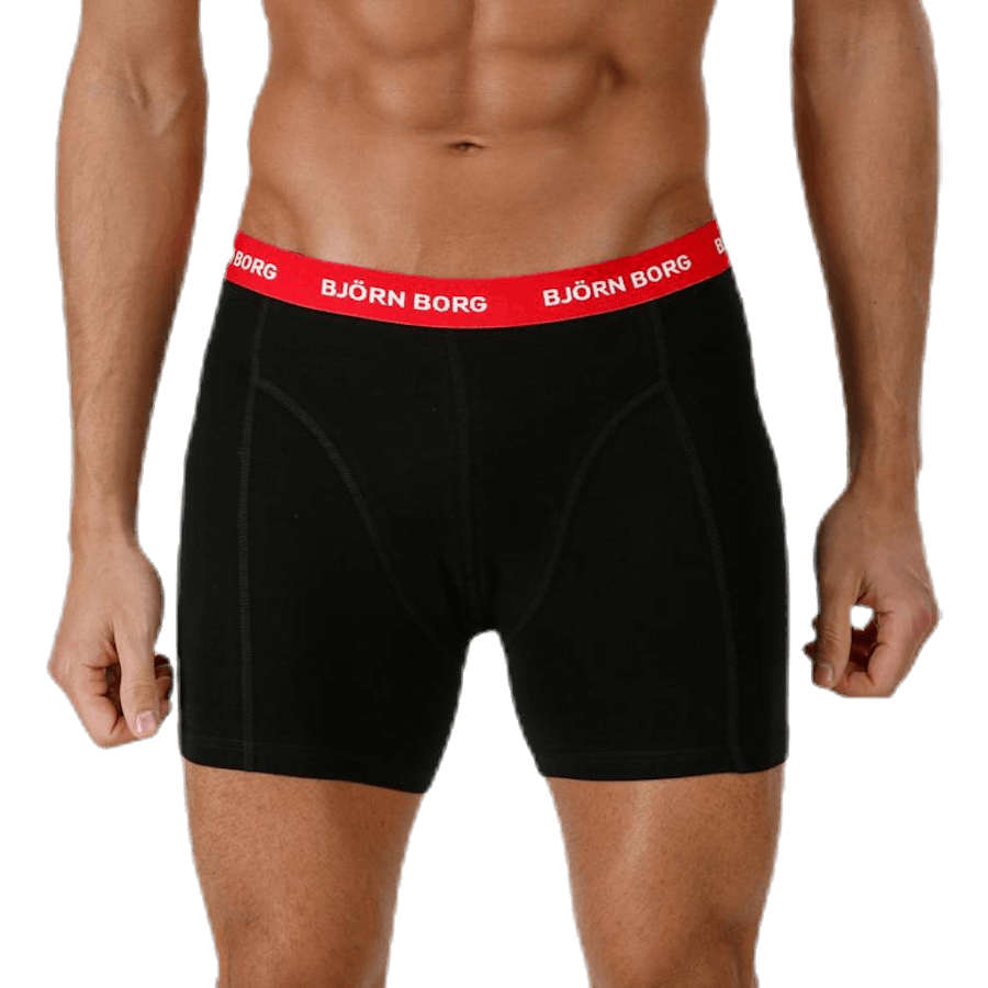 Solid Contrast Shorts 3-pack Black