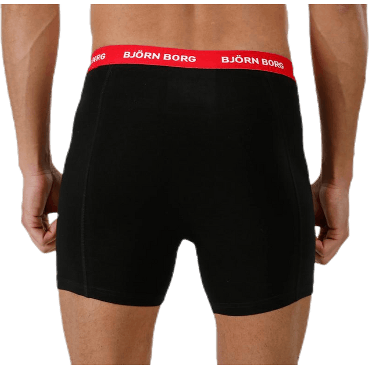 Solid Contrast Shorts 3-pack Black