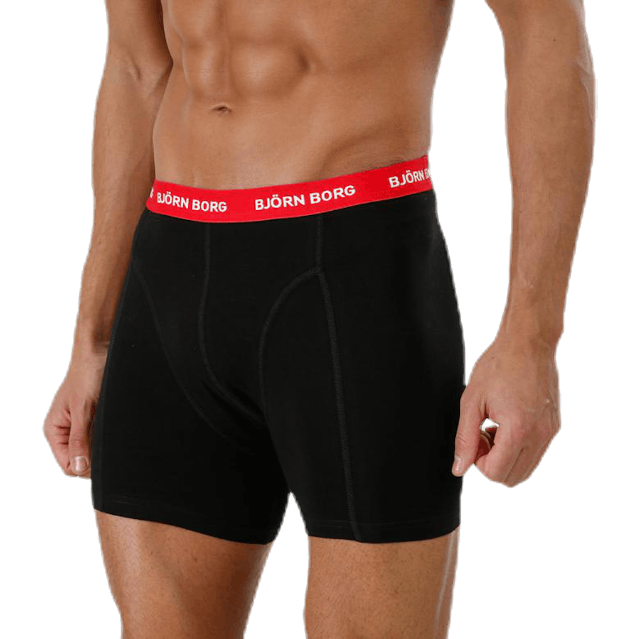 Solid Contrast Shorts 3-pack Black