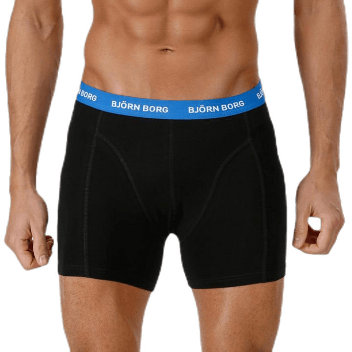 Solid Contrast Shorts 3-pack Black