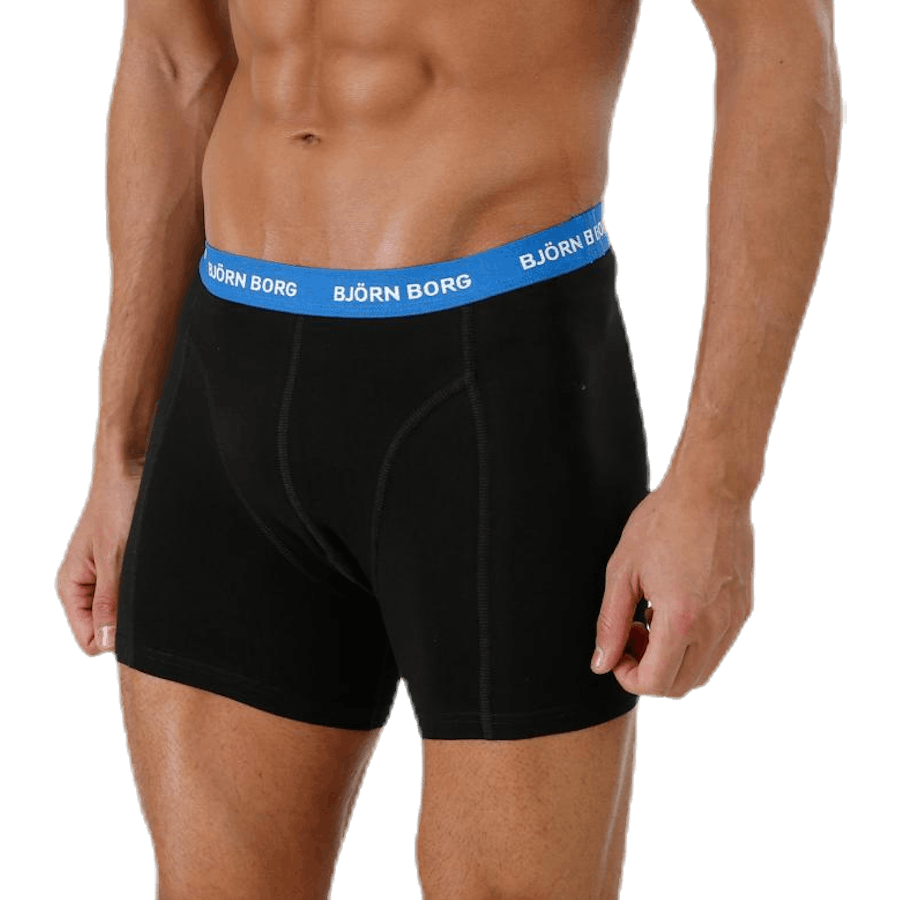 Solid Contrast Shorts 3-pack Black
