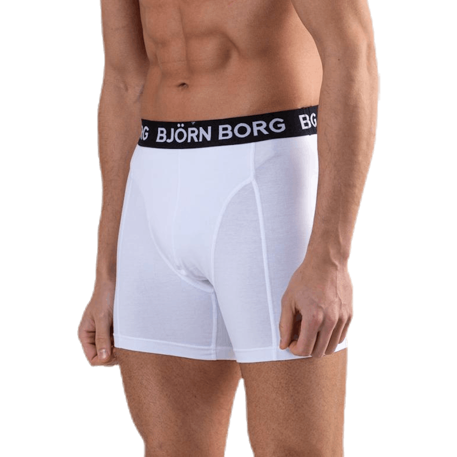 Solid Shorts 2-Pack White/Black