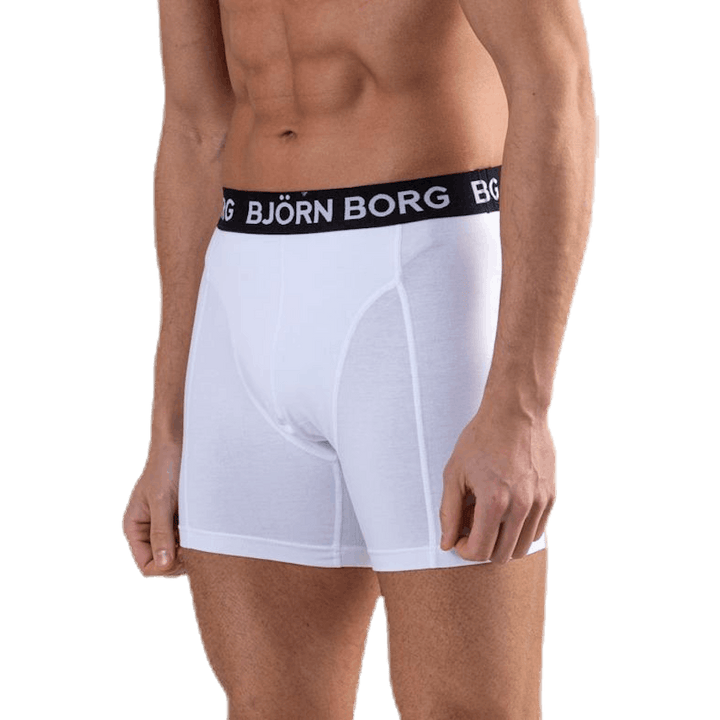 Solid Shorts 2-Pack White/Black