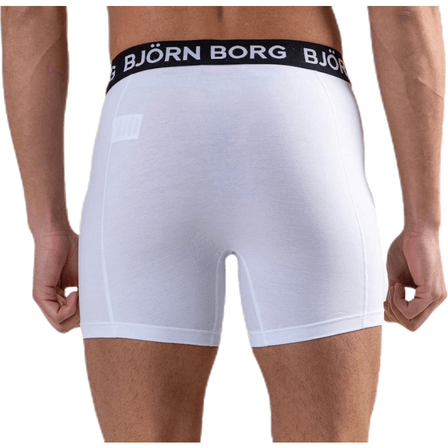 Solid Shorts 2-Pack White/Black