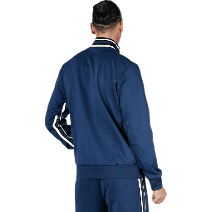Veste de survêtement Signature à demi-fermeture éclair bleue