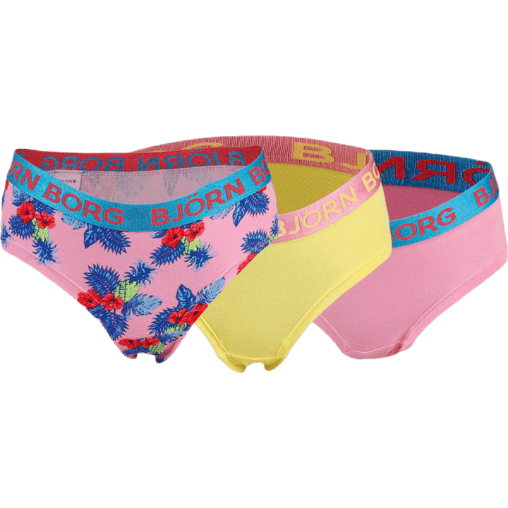 Paradise Mini Hipster 3-Pack Junior Pink/Yellow