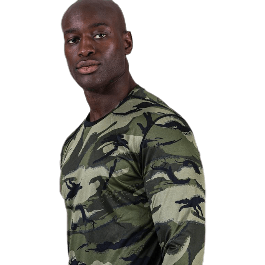 Axton Perf LS Tee mustriline/must tee