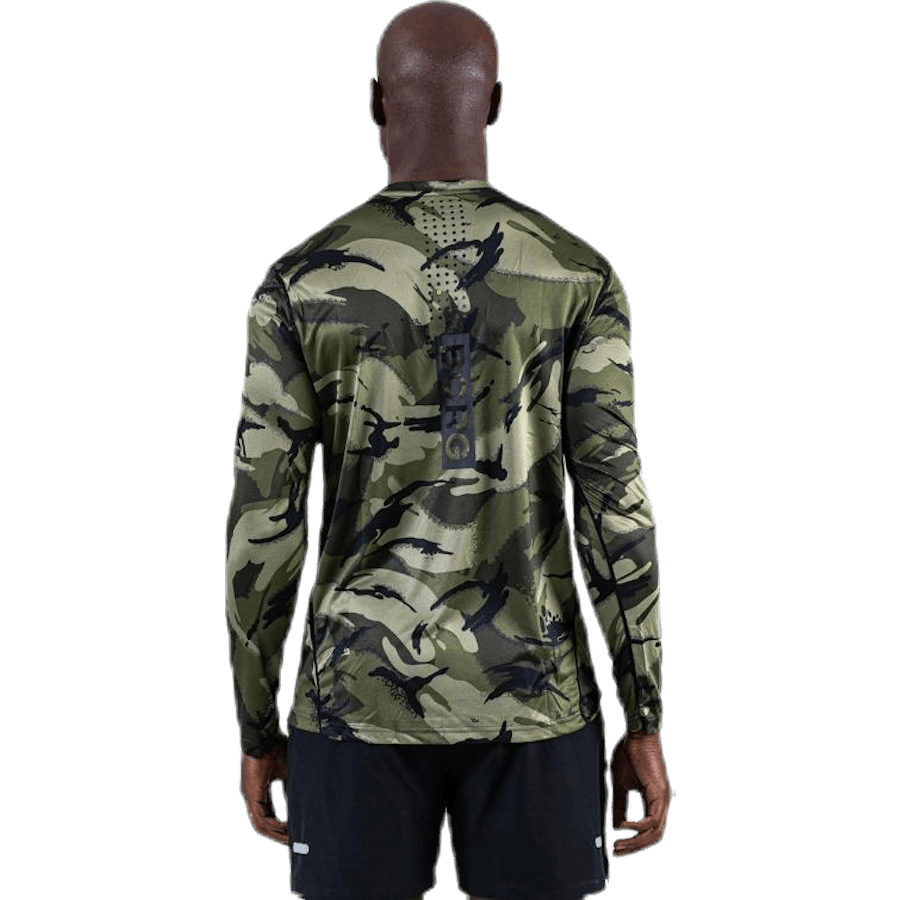Axton Perf LS Tee mustriline/must tee