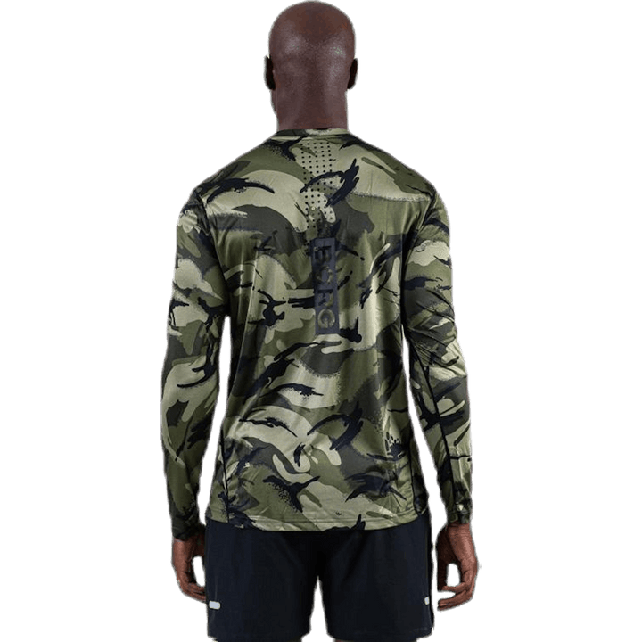 Axton Perf LS Tee mustriline/must tee