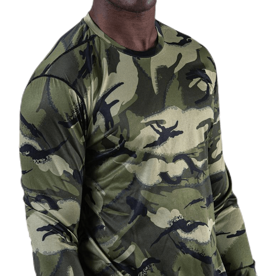 Axton Perf LS Tee mustriline/must tee