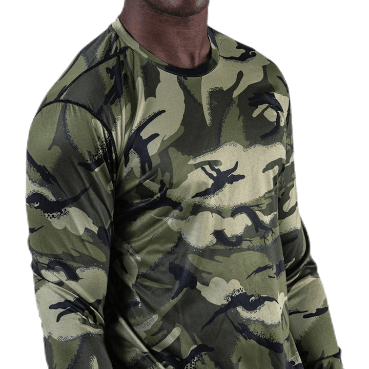 Axton Perf LS Tee mustriline/must tee