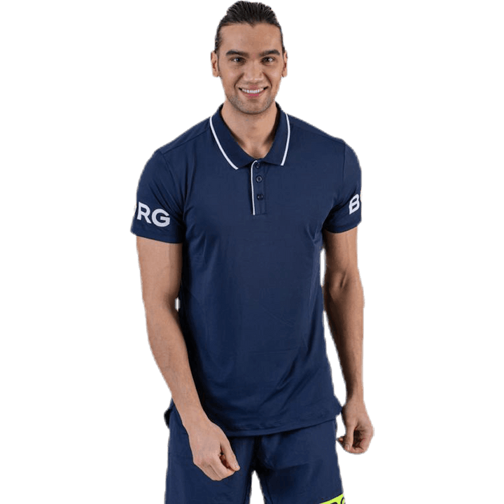 Polo da tennis blu