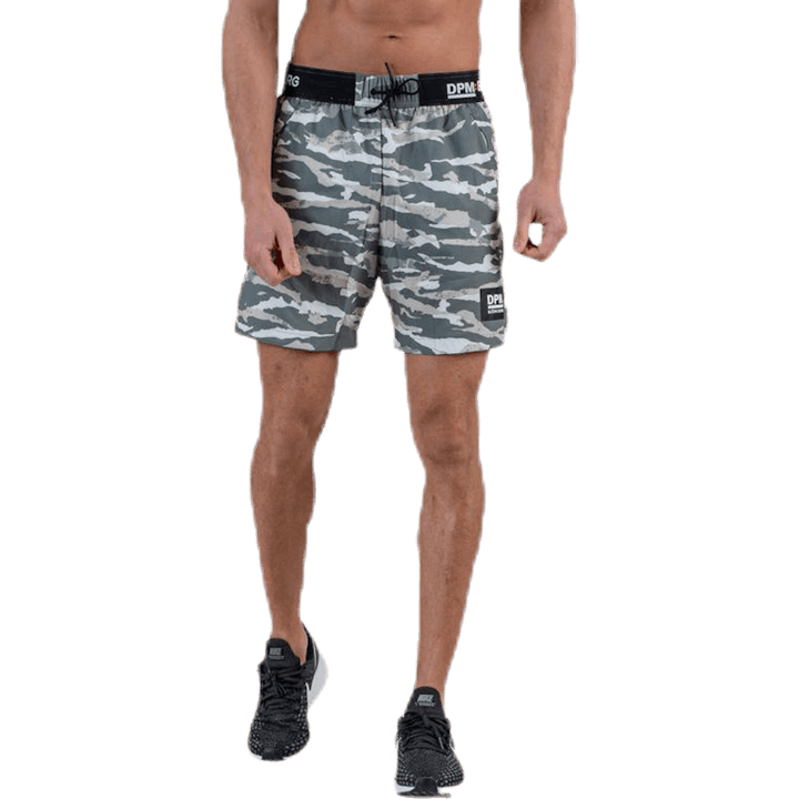 Short tissé Attis 7" vert/gris