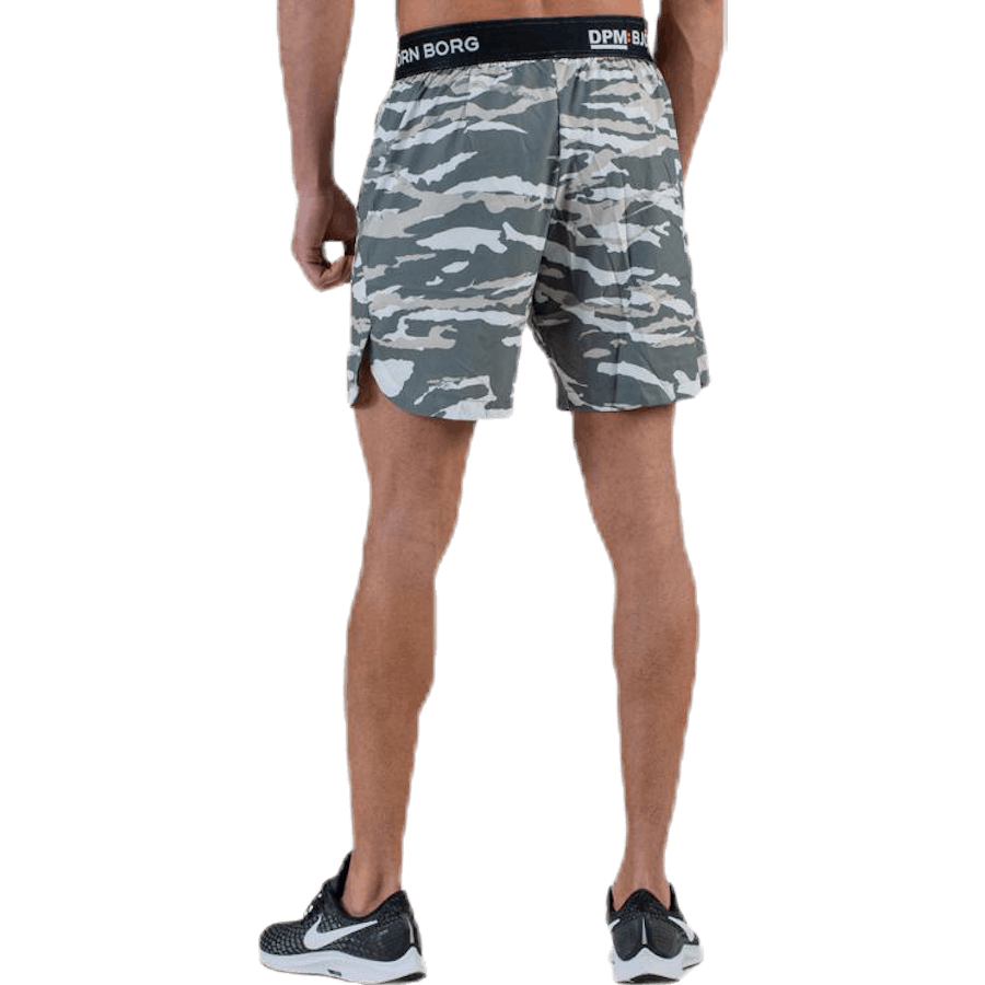 Short tissé Attis 7" vert/gris