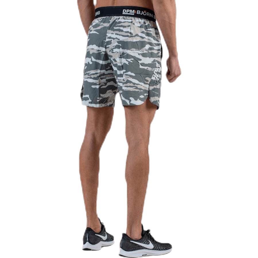 Short tissé Attis 7" vert/gris