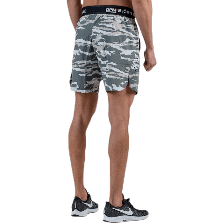 Short tissé Attis 7" vert/gris