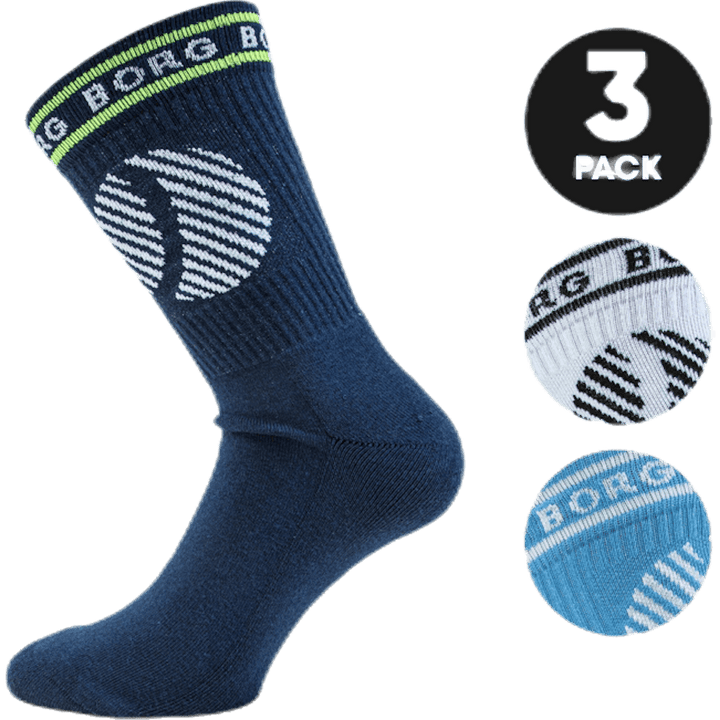 Knöchel Crew Socke Blau