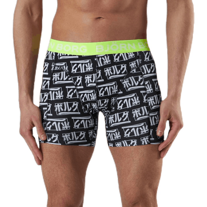Jpn Logo Sammy Shorts 2-Pack Black/Yellow