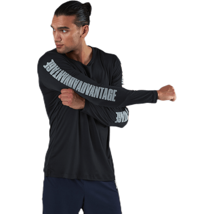 Perf Night LS Tee Schwarz