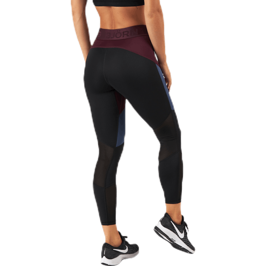 Chia Blocked Tights Red