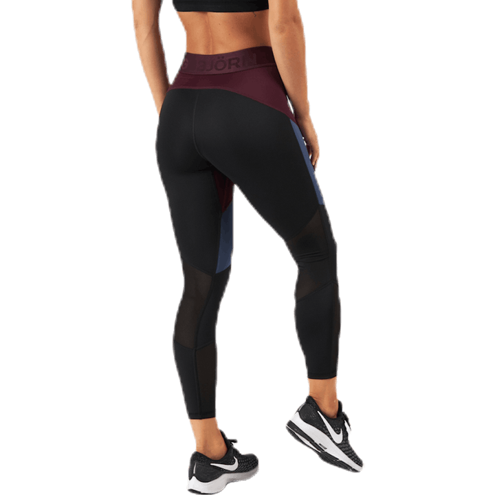 Chia Blocked Tights Red