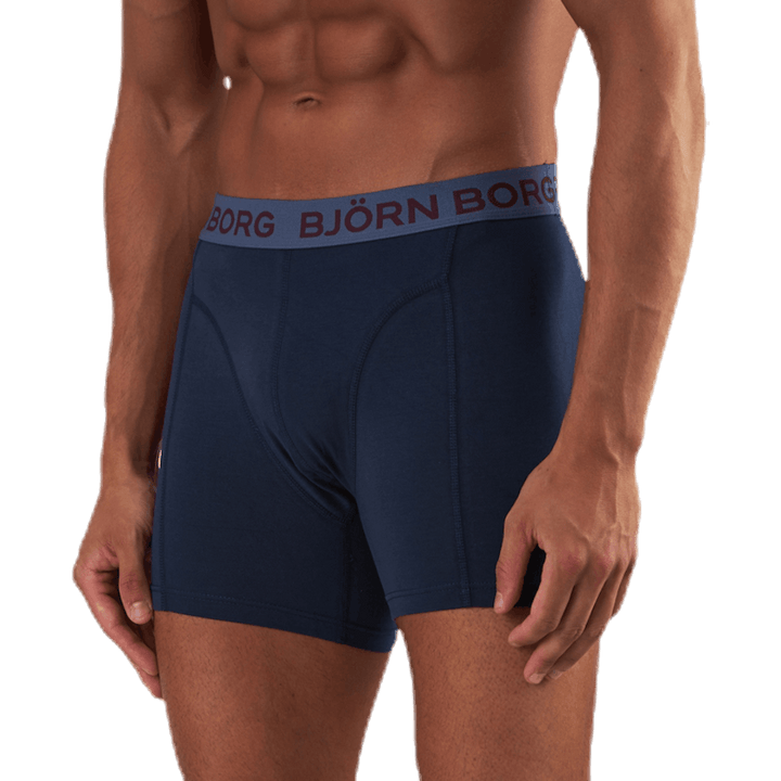 Sammy Solid Shorts 2-Pack Blue/Red