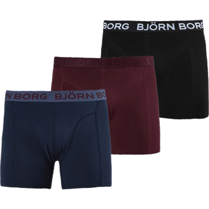 Sammy Solid Shorts 3-Pack Blue/Red