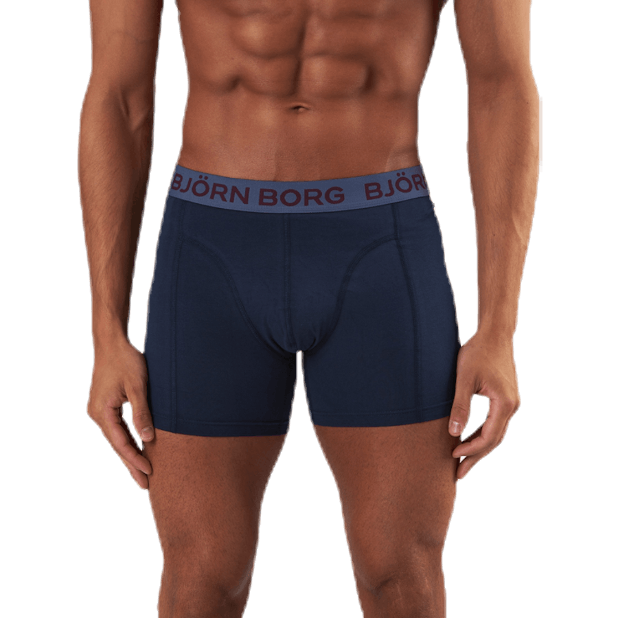 Sammy Solid Shorts 3-Pack Blue/Red