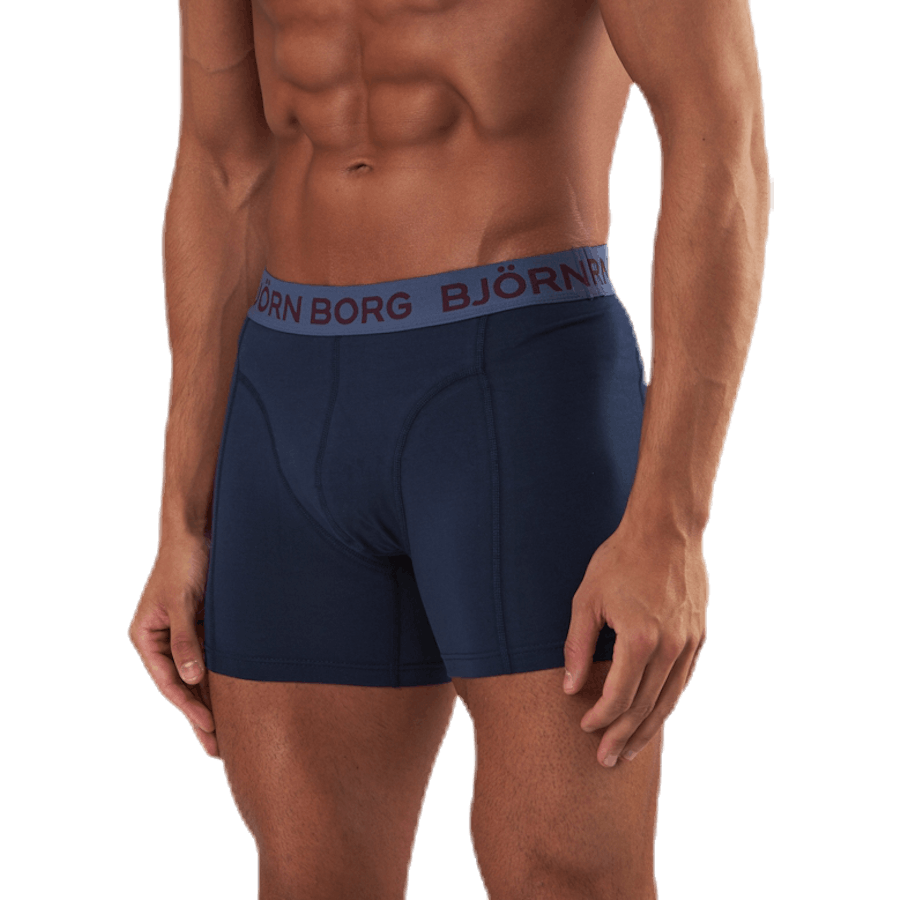 Sammy Solid Shorts 3-Pack Blue/Red