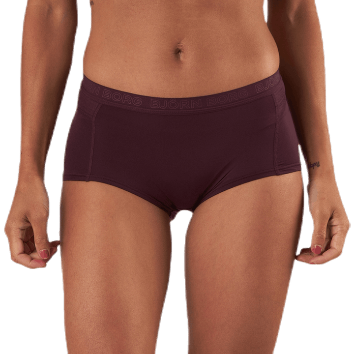 Maia Solid Minishorts 2-Pack Red