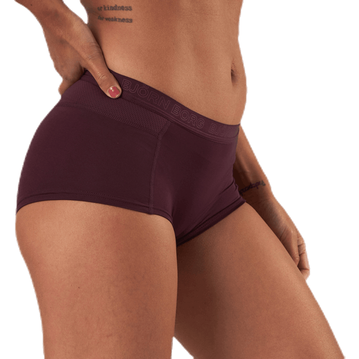 Maia Solid Minishorts 2-Pack Red