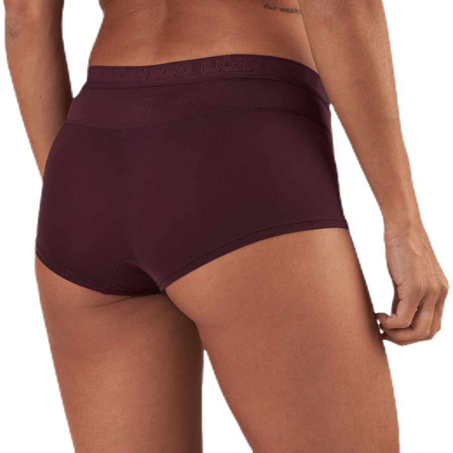 Maia Solid Minishorts 2-Pack Red