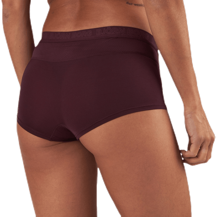 Maia Solid Minishorts 2-Pack Red