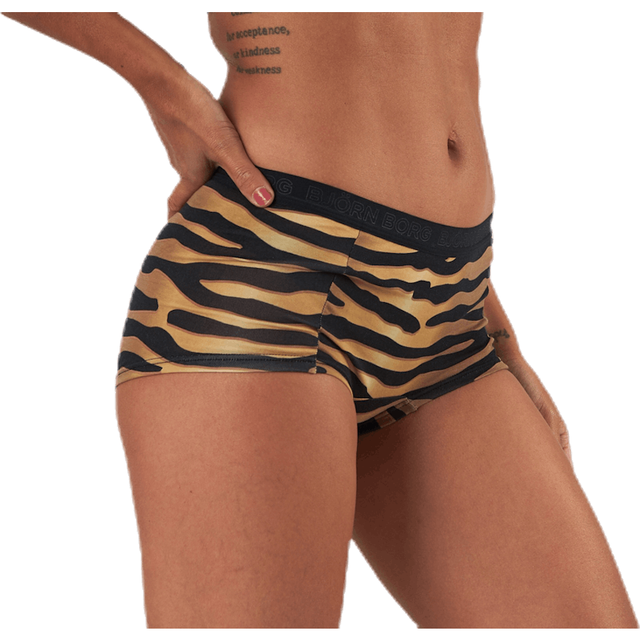 Mia Tiger Minishorts 2-Pack Black