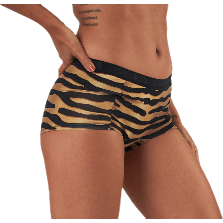 Mia Tiger Minishorts 2-Pack Black