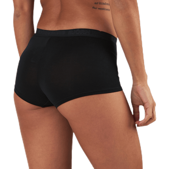 Mia Tiger Minishorts 2-Pack Black