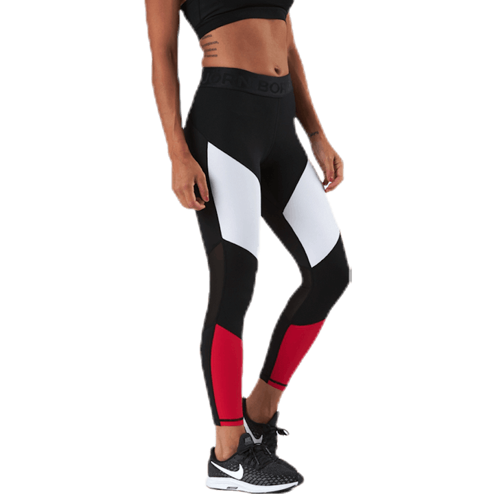 Cadence Blocked Tights Red