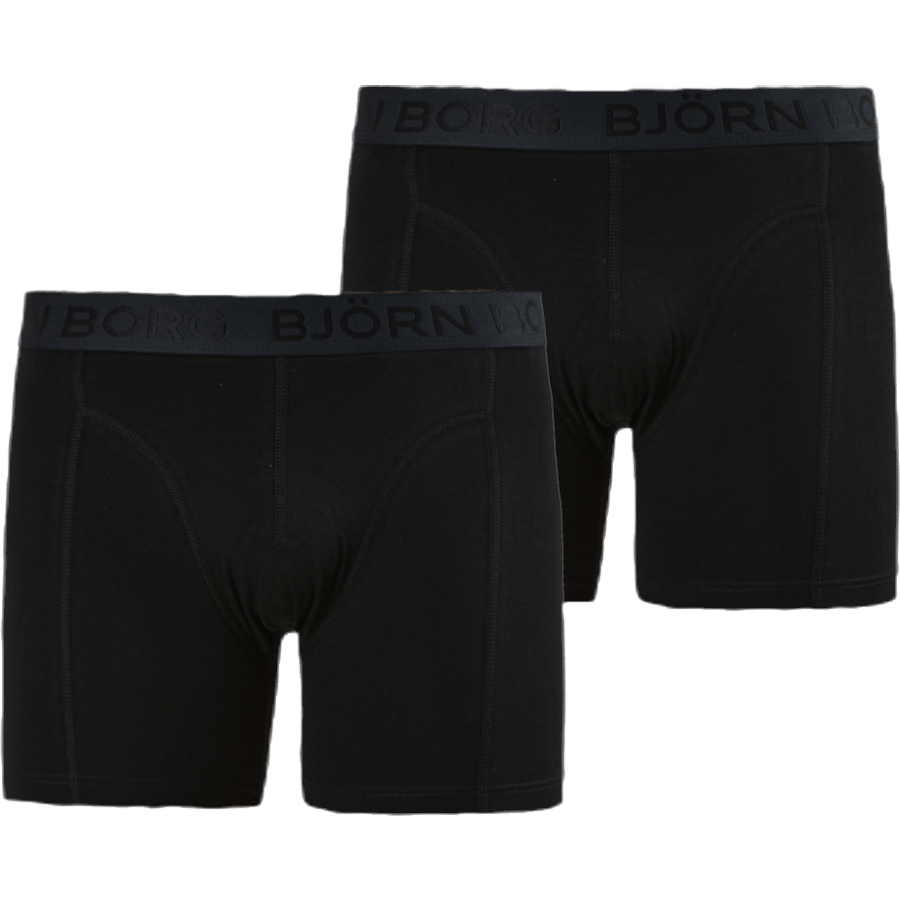 Sammy Solid Shorts 2-Pack Black