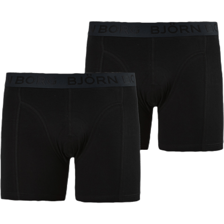 Sammy Solid Shorts 2-Pack Black