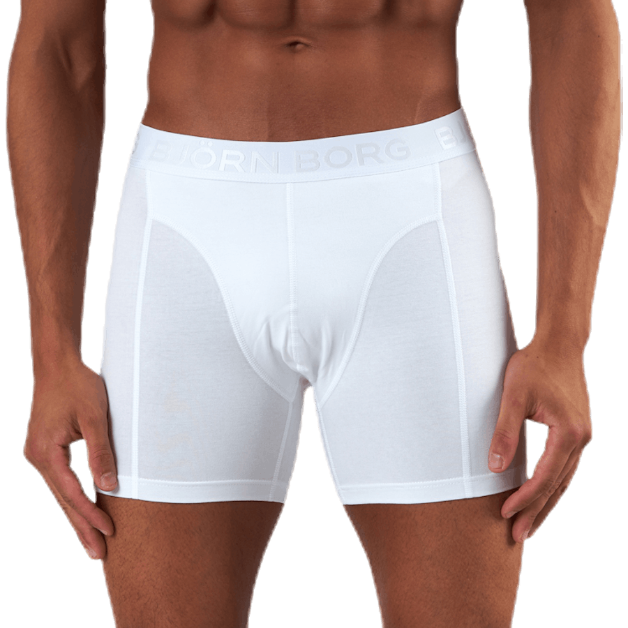 Sammy Solid Shorts 2-Pack White/Black