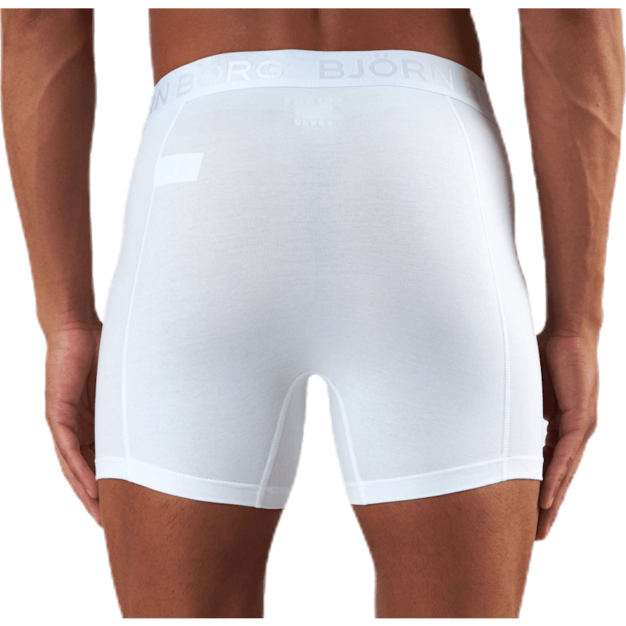Sammy Solid Shorts 2-Pack White/Black