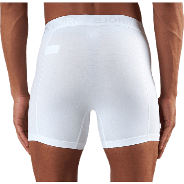 Sammy Solid Shorts 2-Pack White/Black