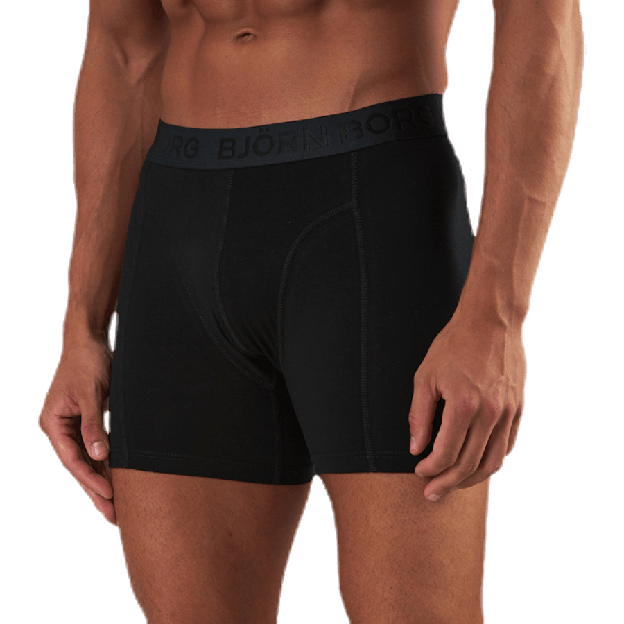 Sammy Solid Shorts 2-Pack White/Black