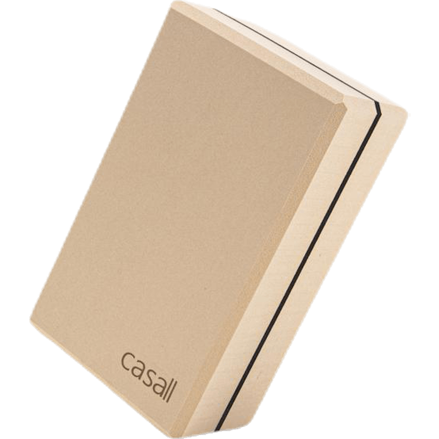 Yoga block bamboo Beige