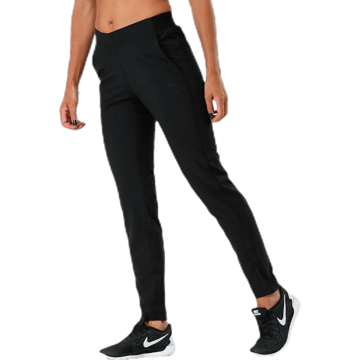 Slim woven pant Black