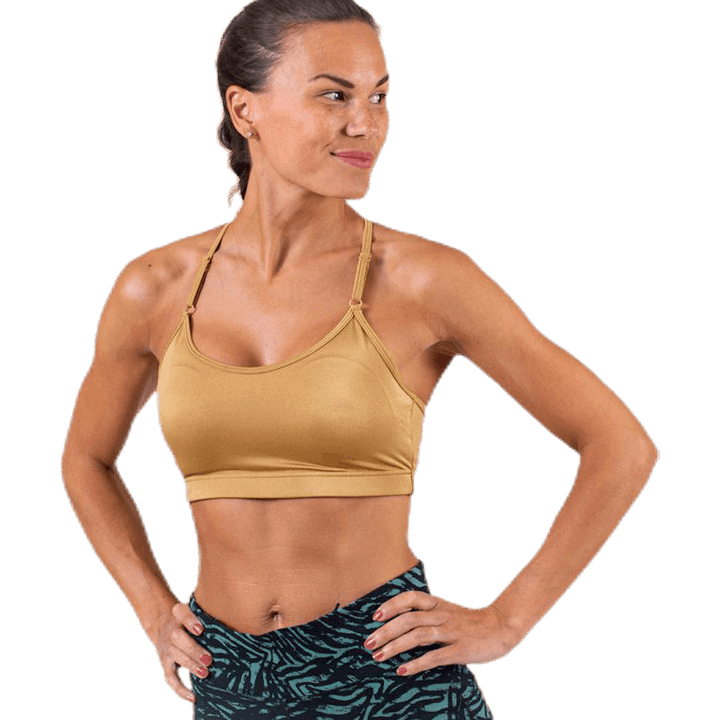 Strappy Sports Bra Gold