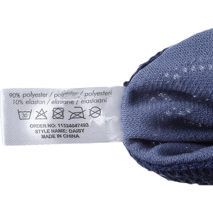 Daisy Crochet Tie Tanga Blue