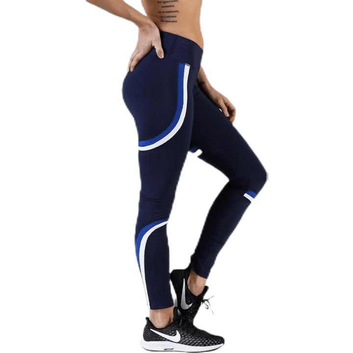 Victory Strumpfhose Blau/Weiß