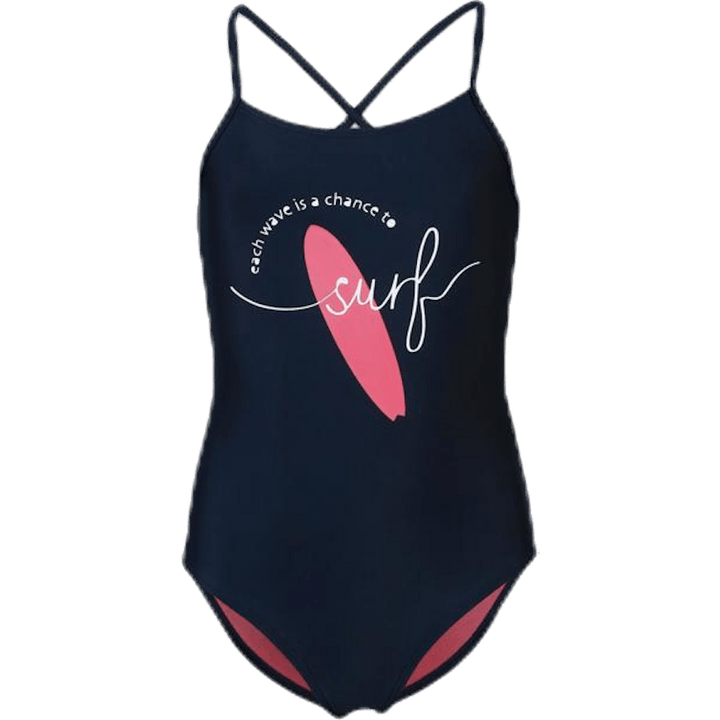 Maillot de bain junior Jenina bleu/rose