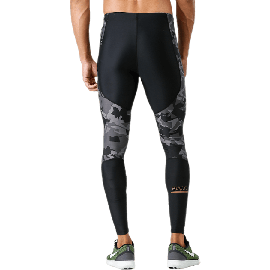 Brace Compression Tights mønstret/sort